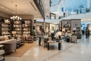 Interior of Lifestyle store at Mall of the Emirates in Dubai showcasing modern home décor and lifestyle products.