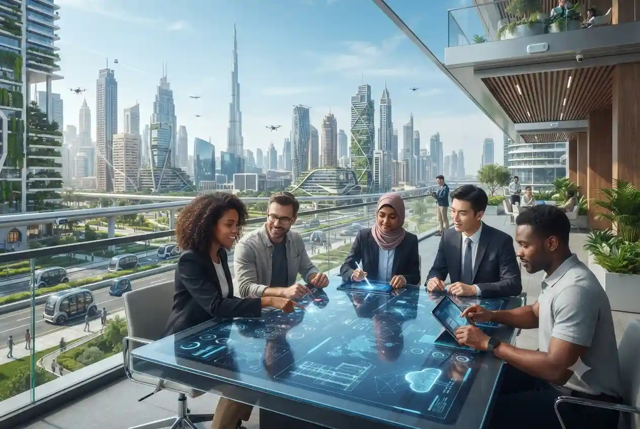 Modern technology and digital innovation transforming businesses and smart cities in the UAE