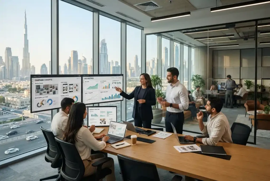 Advertising and digital marketing professionals managing campaigns for UAE businesses