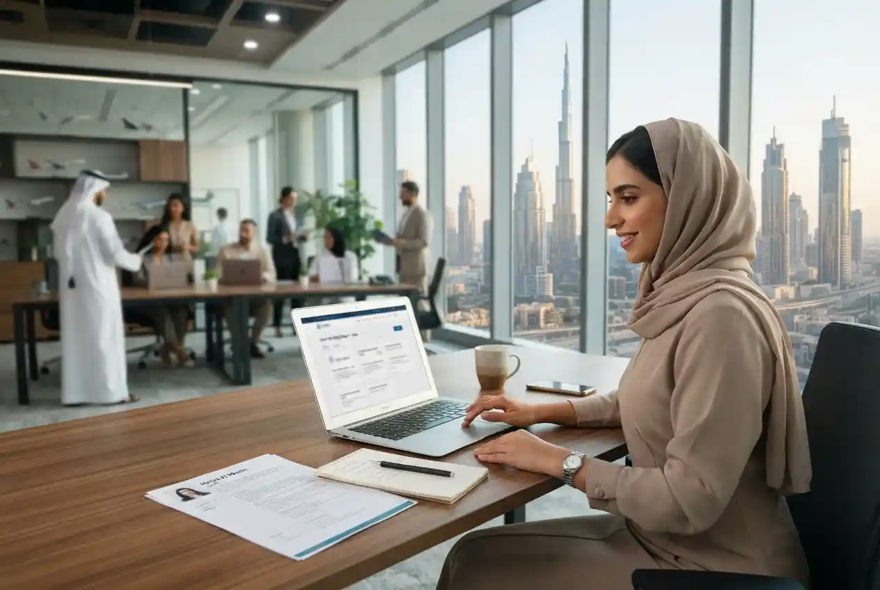 Professional searching for AE careers and job opportunities in the UAE