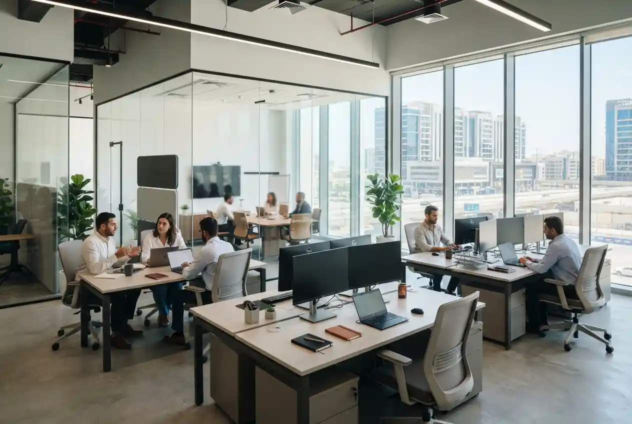 Ajman Free Zone office and business centre workspace in UAE