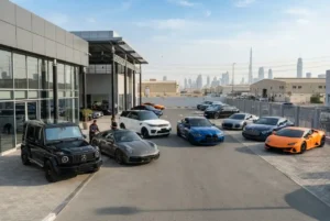 Alba Motors Dubai used car showroom in Al Quoz