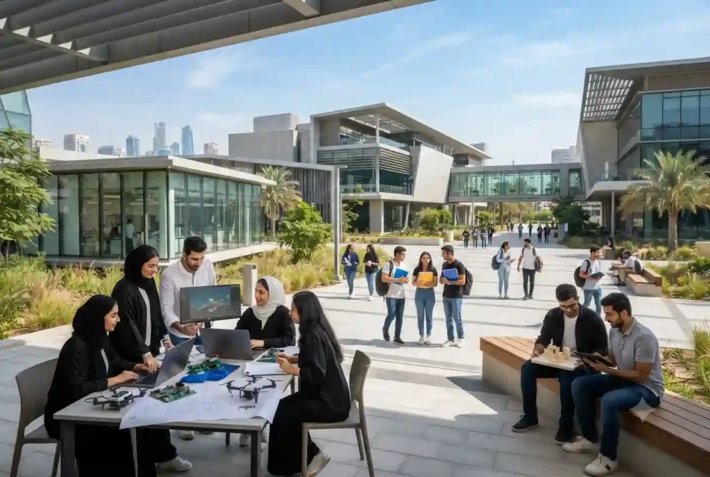 Modern Baynounah Institute of Science and Technology campus in the UAE