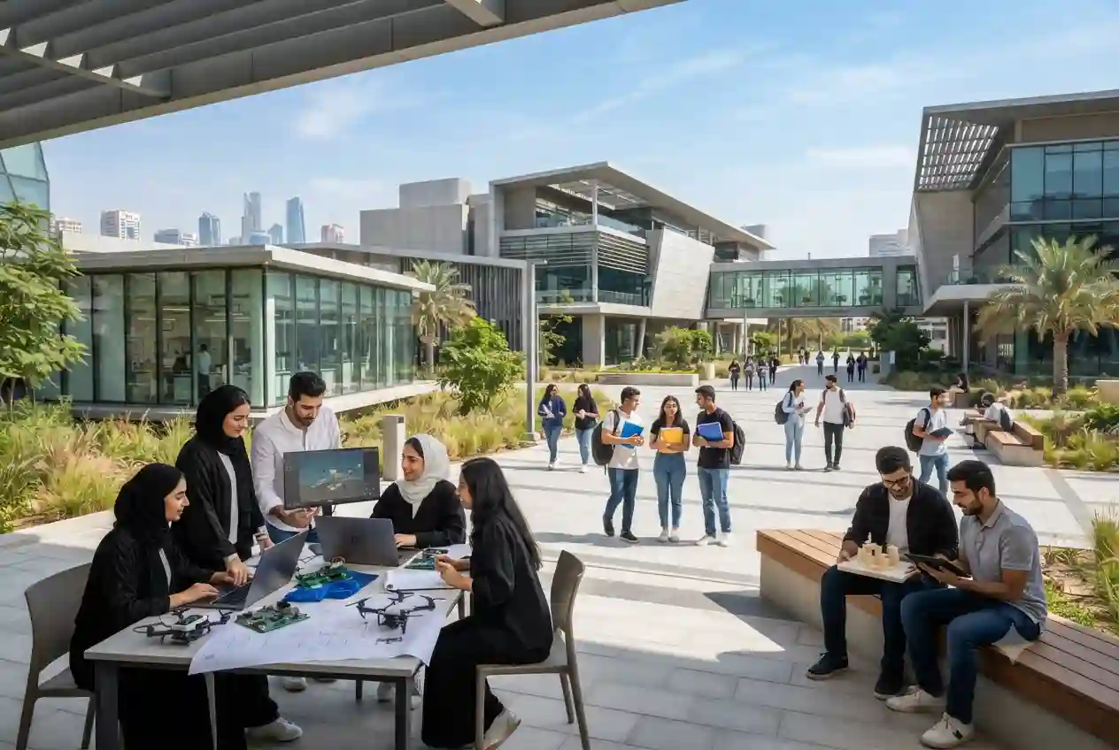 Modern Baynounah Institute of Science and Technology campus in the UAE