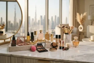 Beauty and cosmetics products including makeup skincare and beauty tools in the UAE