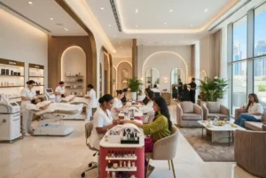 Modern beauty center in the UAE offering professional beauty and personal care services