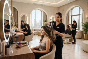 Professional beauty salon in Dubai offering hair and beauty services