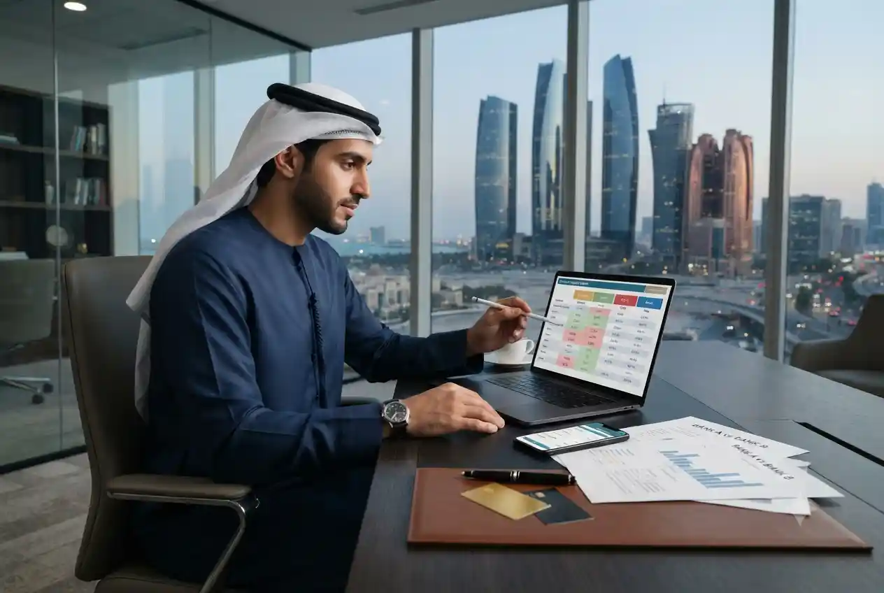 Compare UAE banks for accounts, credit cards, savings and fees