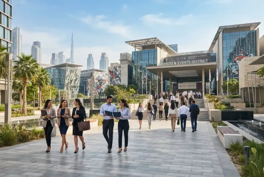 Professionals exploring Dubai Expo jobs and career opportunities in Expo City Dubai