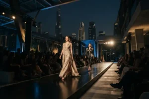 Dubai Fashion Week 2026 runway and fashion event in Dubai