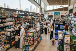 Pet market in Dubai with animal supplies and accessories