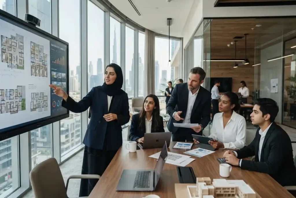 Real estate professionals working in Dubai property careers
