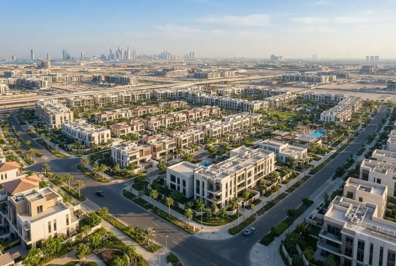 Modern residential properties and villas in Dubai South