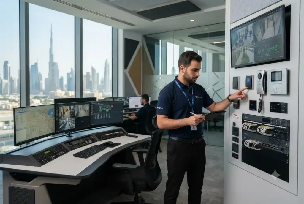 Falcon Technologies CCTV surveillance and access control systems in UAE