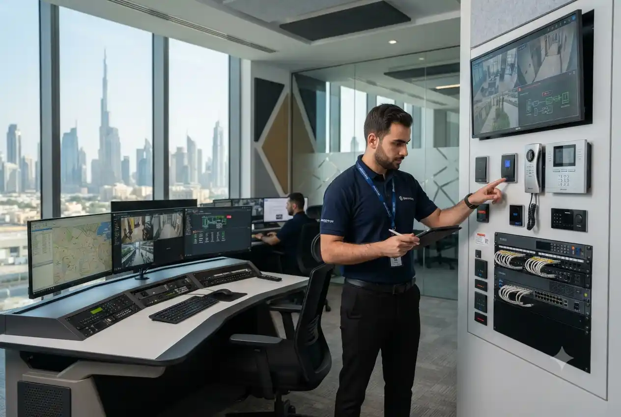 Falcon Technologies CCTV surveillance and access control systems in UAE