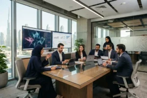 Education administrators using global education management systems in a modern learning environment