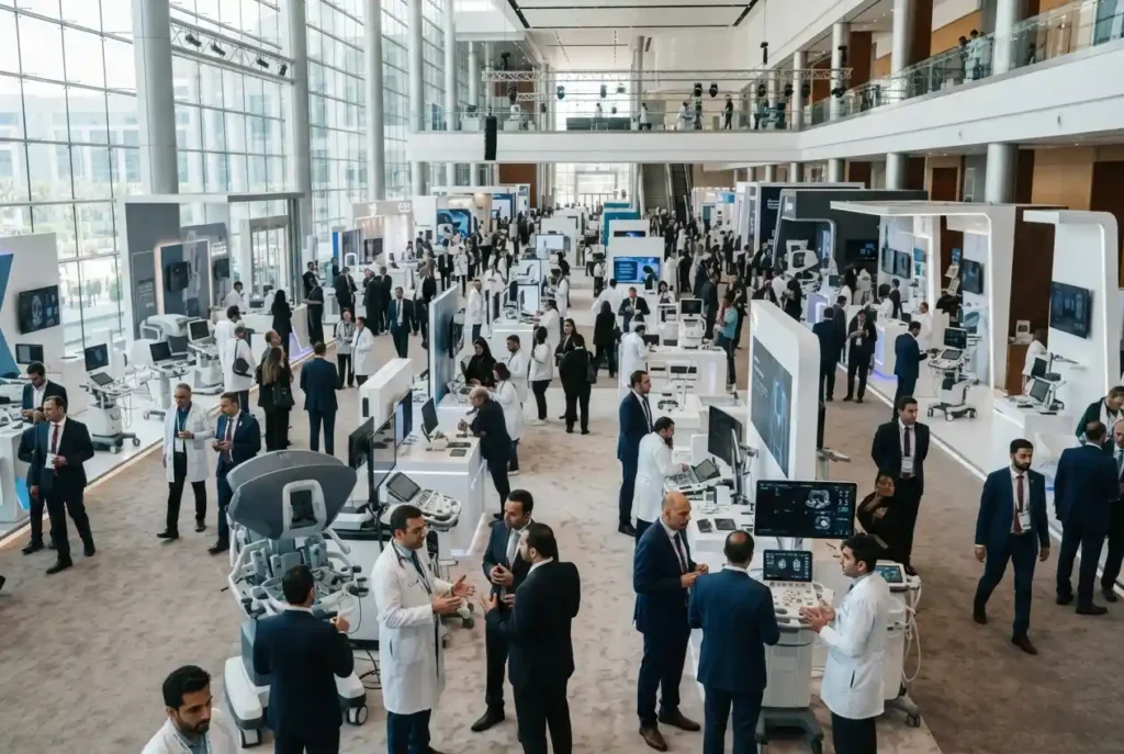 Healthcare exhibition with medical technology exhibitors in the UAE
