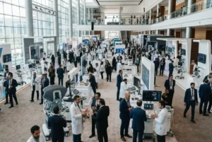Healthcare exhibition with medical technology exhibitors in the UAE