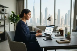 UAE consumer comparing insurance options through a digital insurance platform