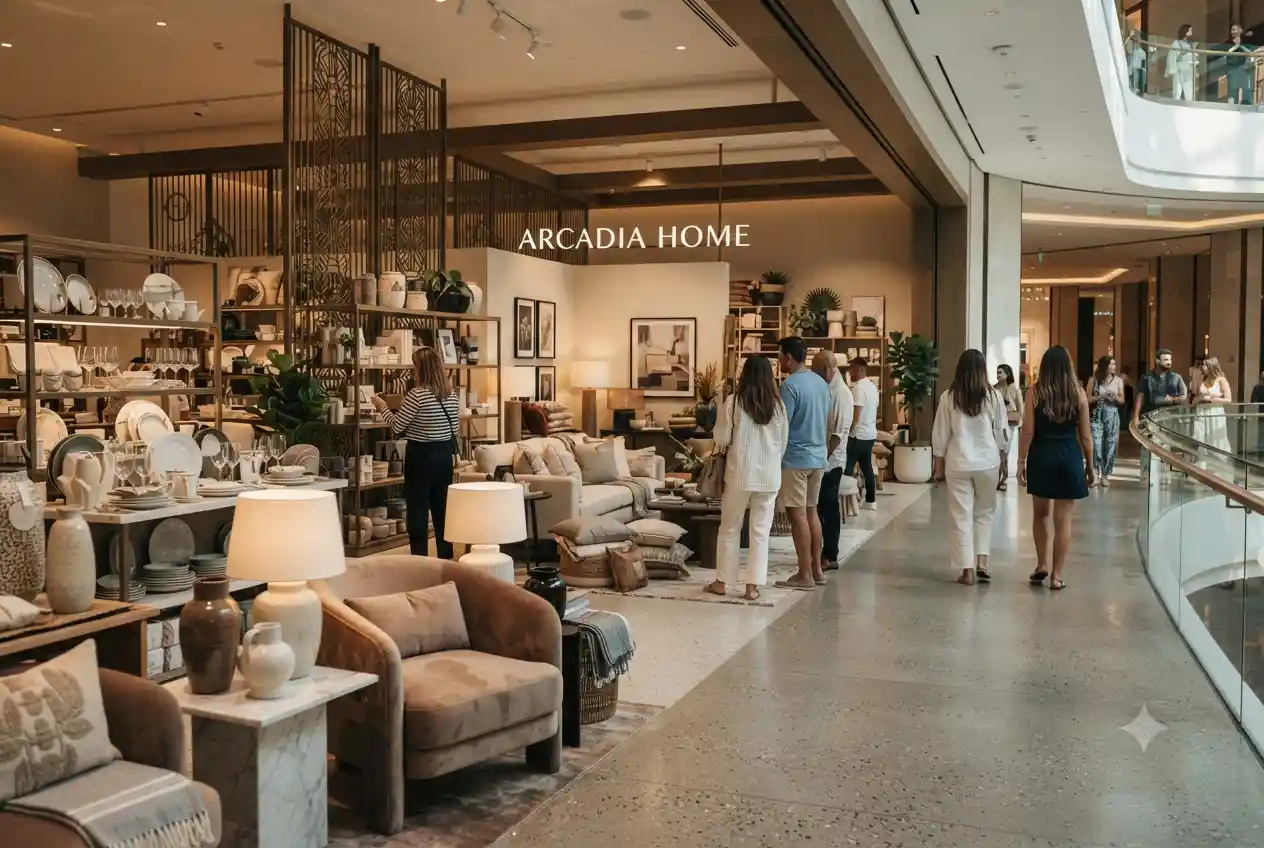 Modern Lifestyle retail store inside a shopping mall in the UAE.