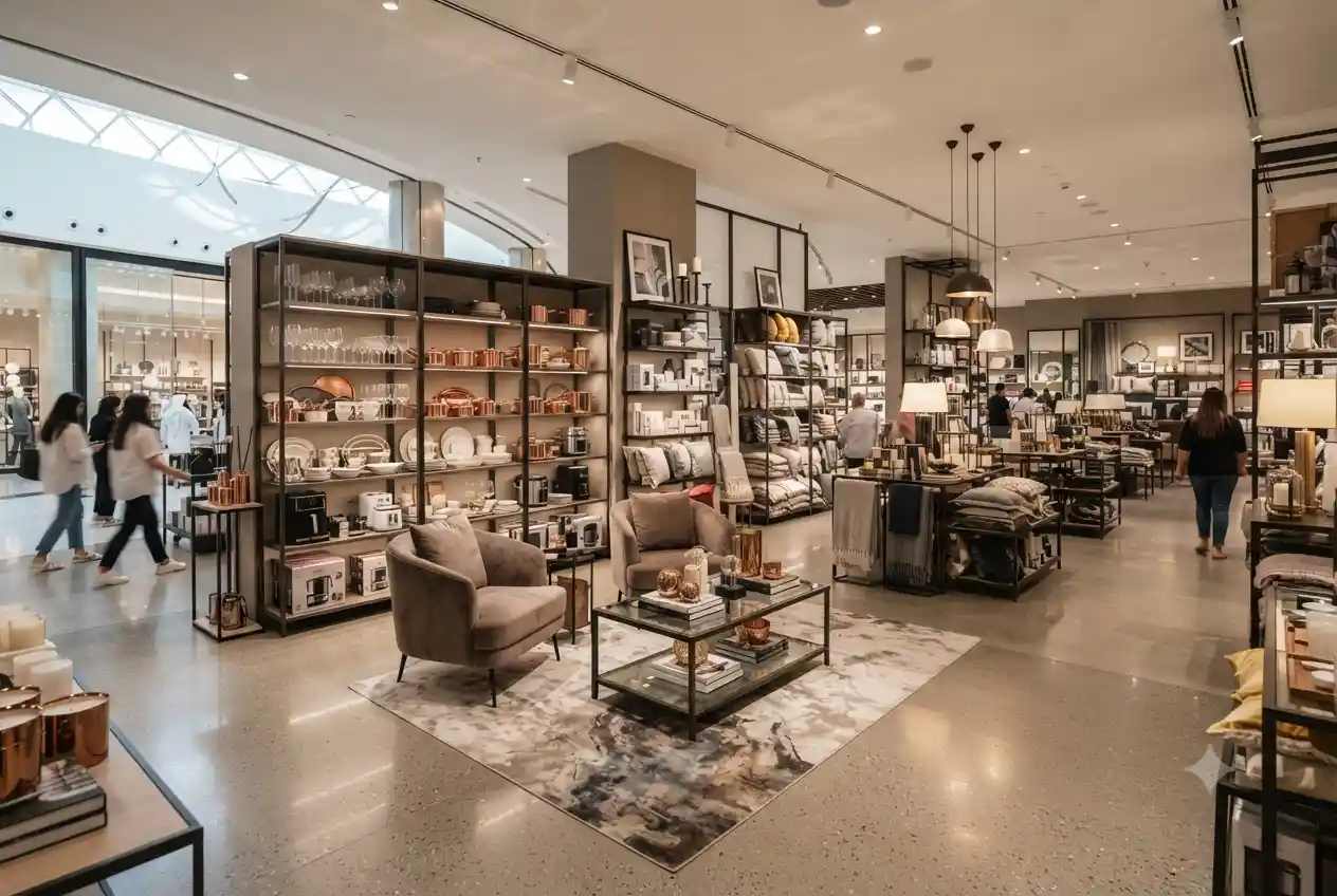 Interior of Lifestyle store at Yas Mall in Abu Dhabi.