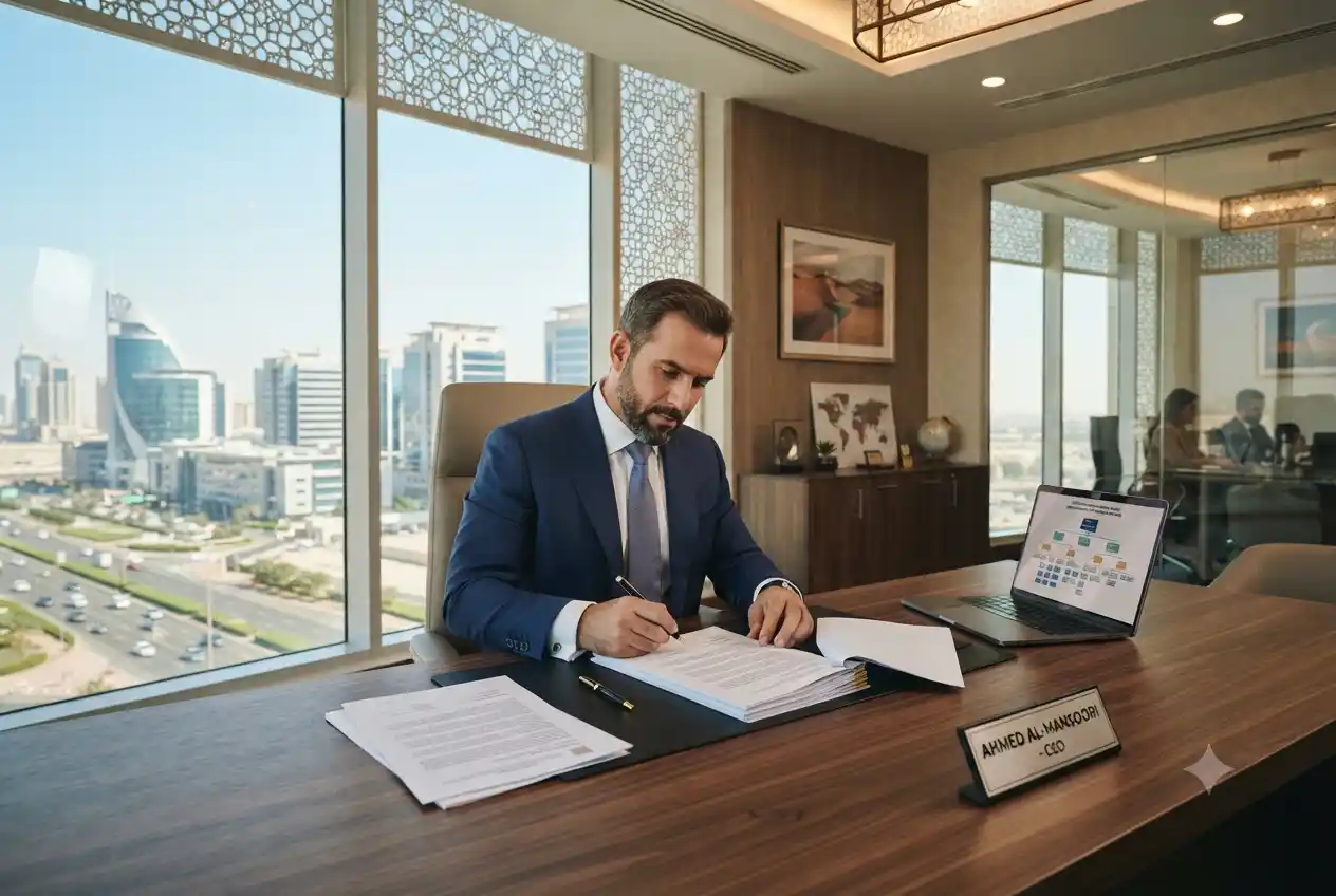 Offshore business setup in Dubai with a modern corporate environment