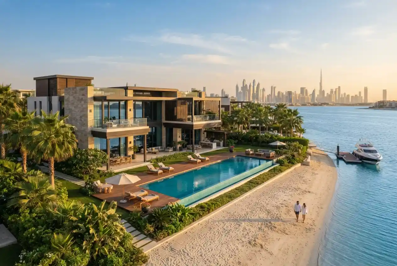 Luxury Palm Jumeirah homes and beachfront villas in Dubai