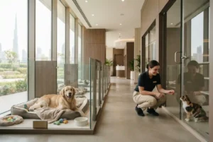 Professional pet boarding facility in Dubai with comfortable pet accommodation