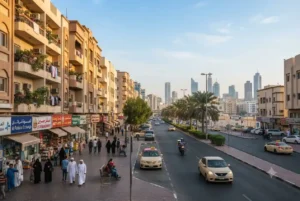 Residential property and urban buildings in Deira Dubai