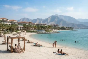 Luxury Ras Al Khaimah hotels with beachfront resorts and mountain scenery