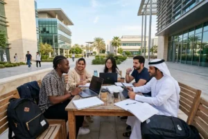 Students and educators exploring education opportunities in the UAE