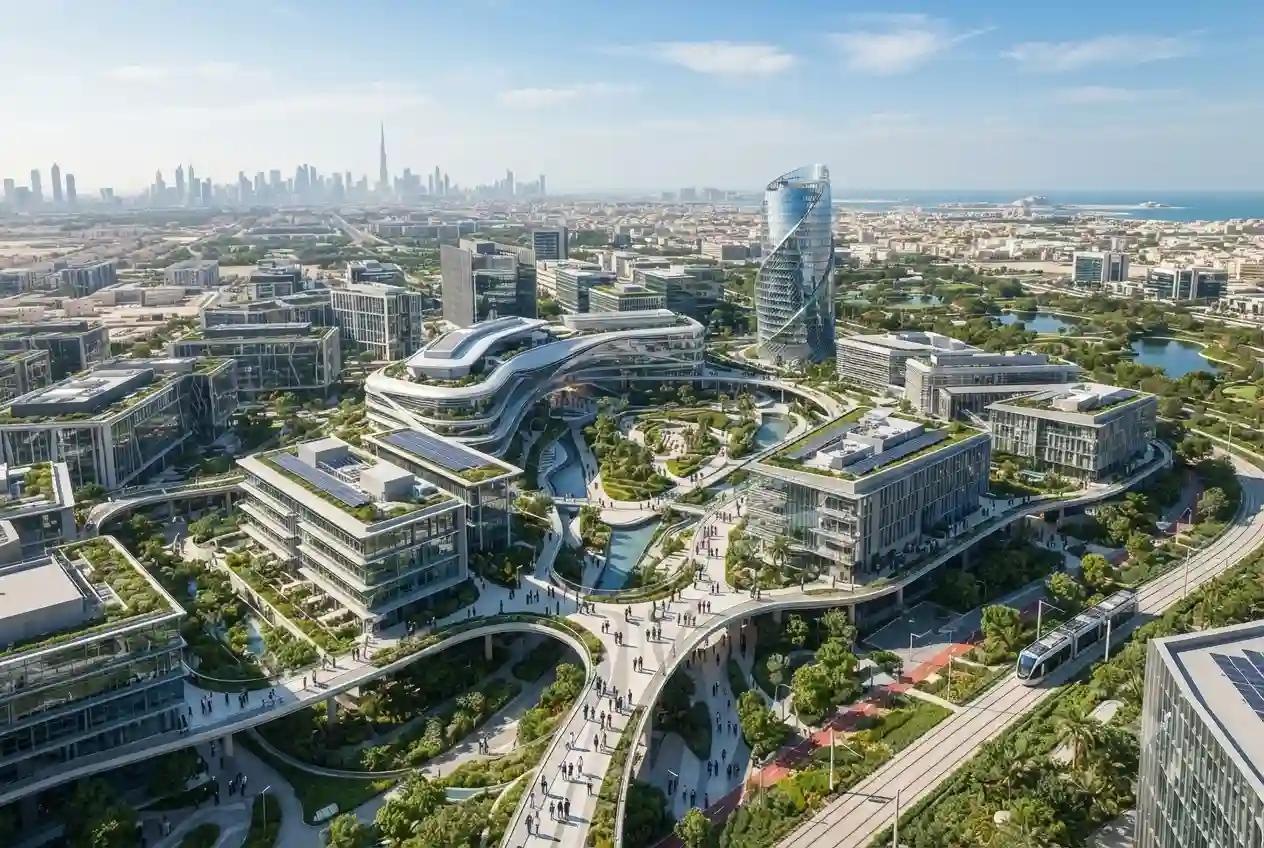 Modern technology park in the UAE with research and innovation facilities