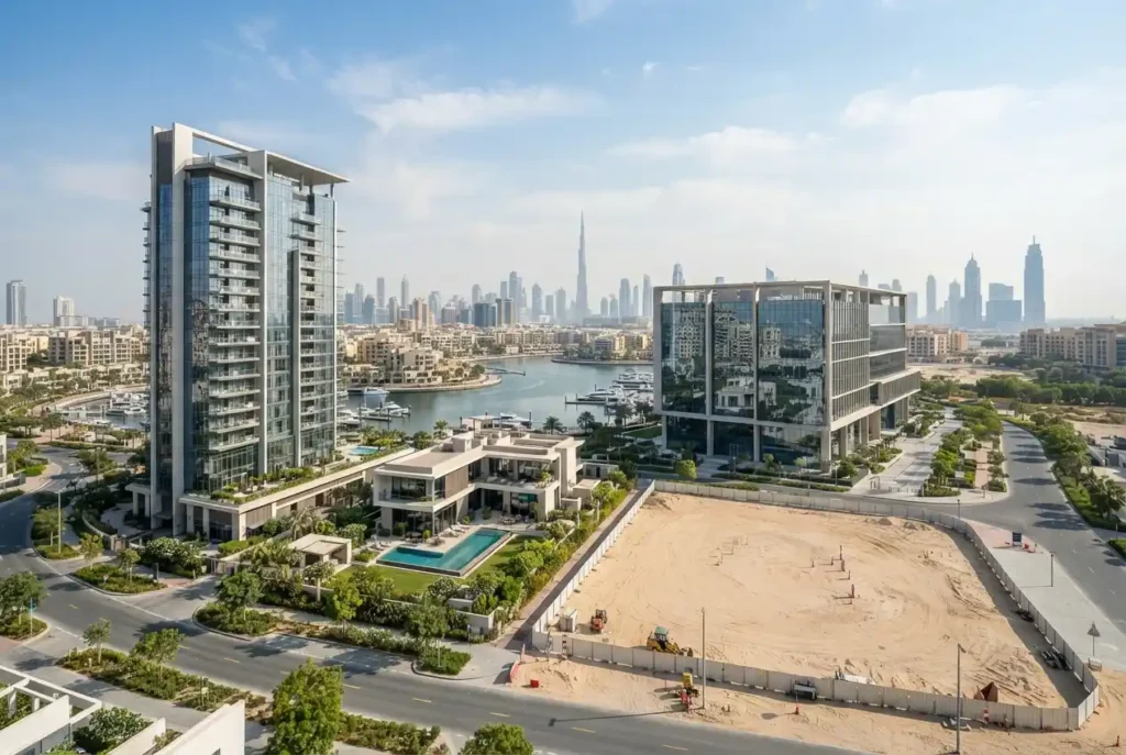 Real estate basics showing residential commercial and land property