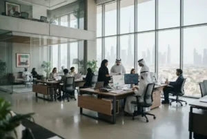 Dubai government finance department building and financial administration